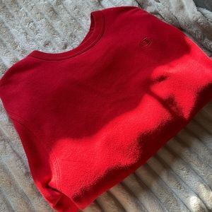 Champion red crew neck